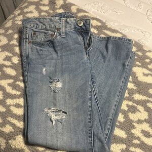 American Eagle Outfitters Light Blue Distressed Jeans